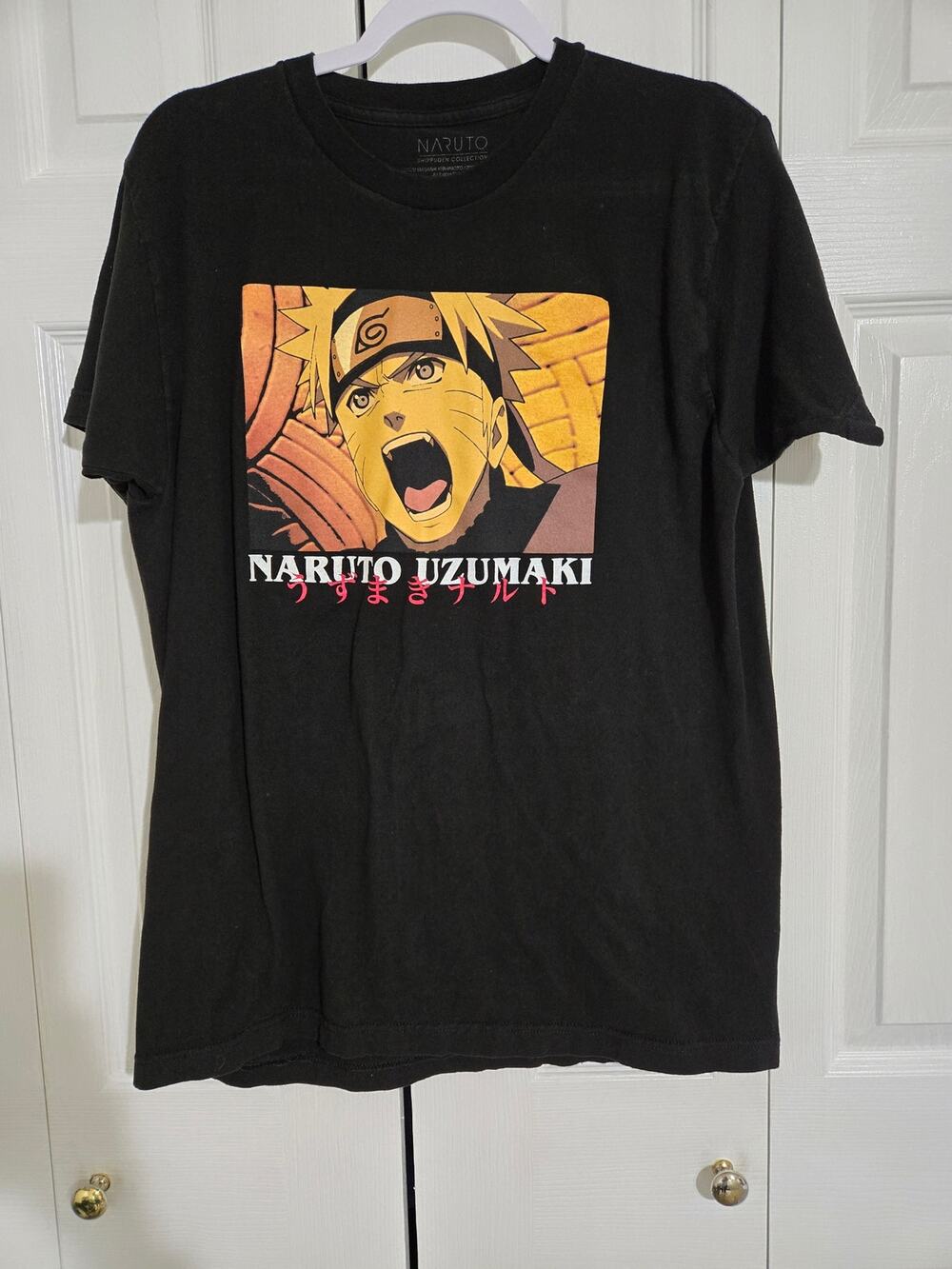 Naruto large men's black tshirt
